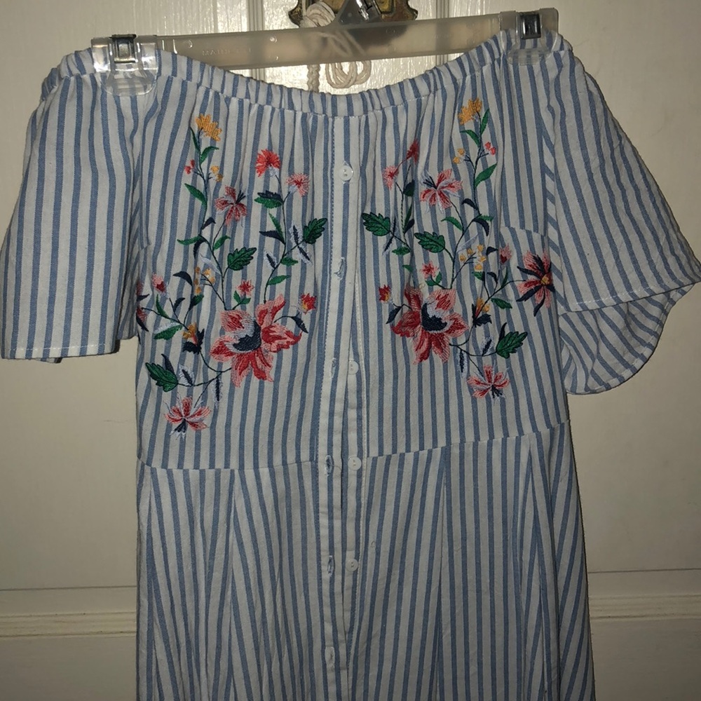 Midi off the shoulder dress